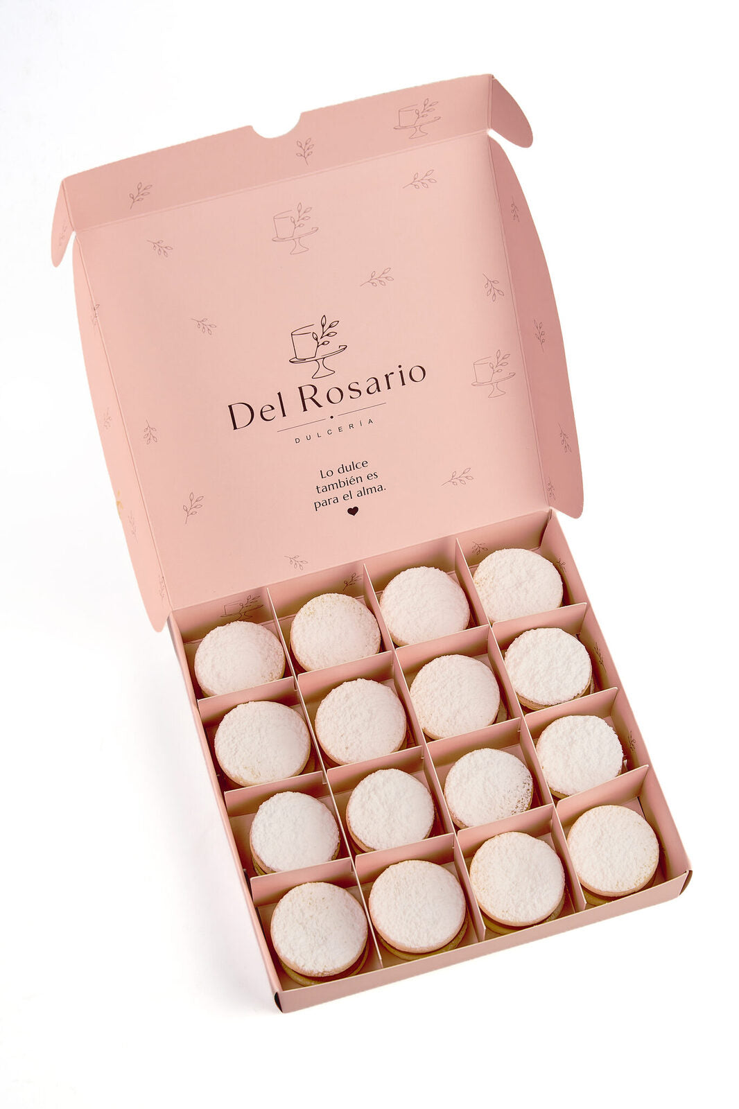 Alfajores de maicena con manjar artesanal Del Rosario Dulcería